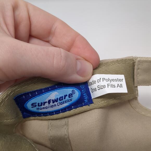 Hawaii Strapback Baseball Cap Brown One Size Adjustable Embroidered 6 Panel - Picture 8 of 8